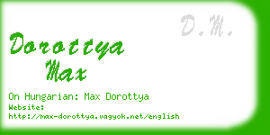 dorottya max business card